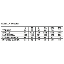 Tuta lavoro standard 100% cotone massaua DPI 1a categoria con elastico ai polsi