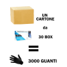 CARTONE 30 BOX - Guanti monouso in nitrile professionali neri senza polvere