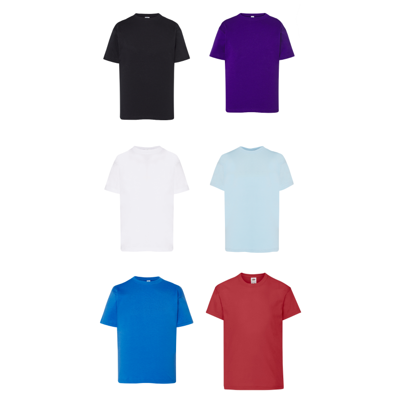 Maglietta T-shirt maniche corte PER BAMBINI varie taglie e colori